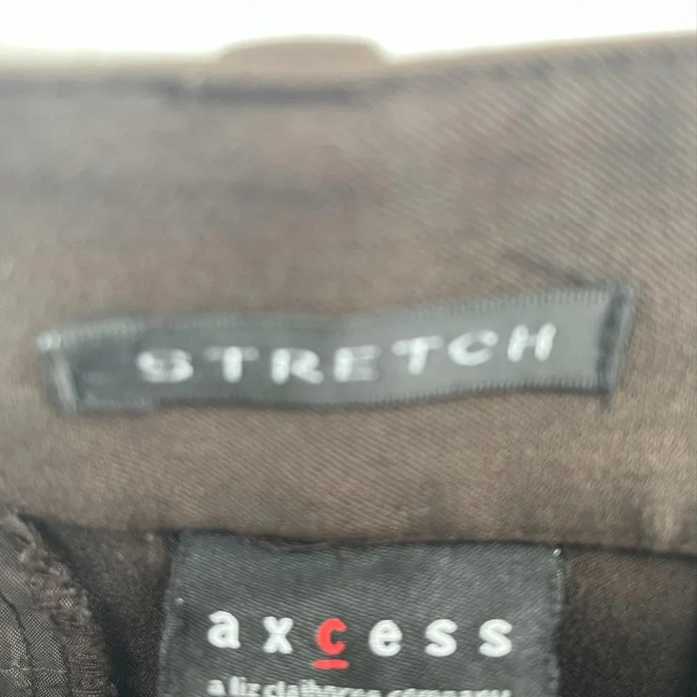 AXCESS STRETCH BROWN DRESS PANTS - Picture 3 of 4